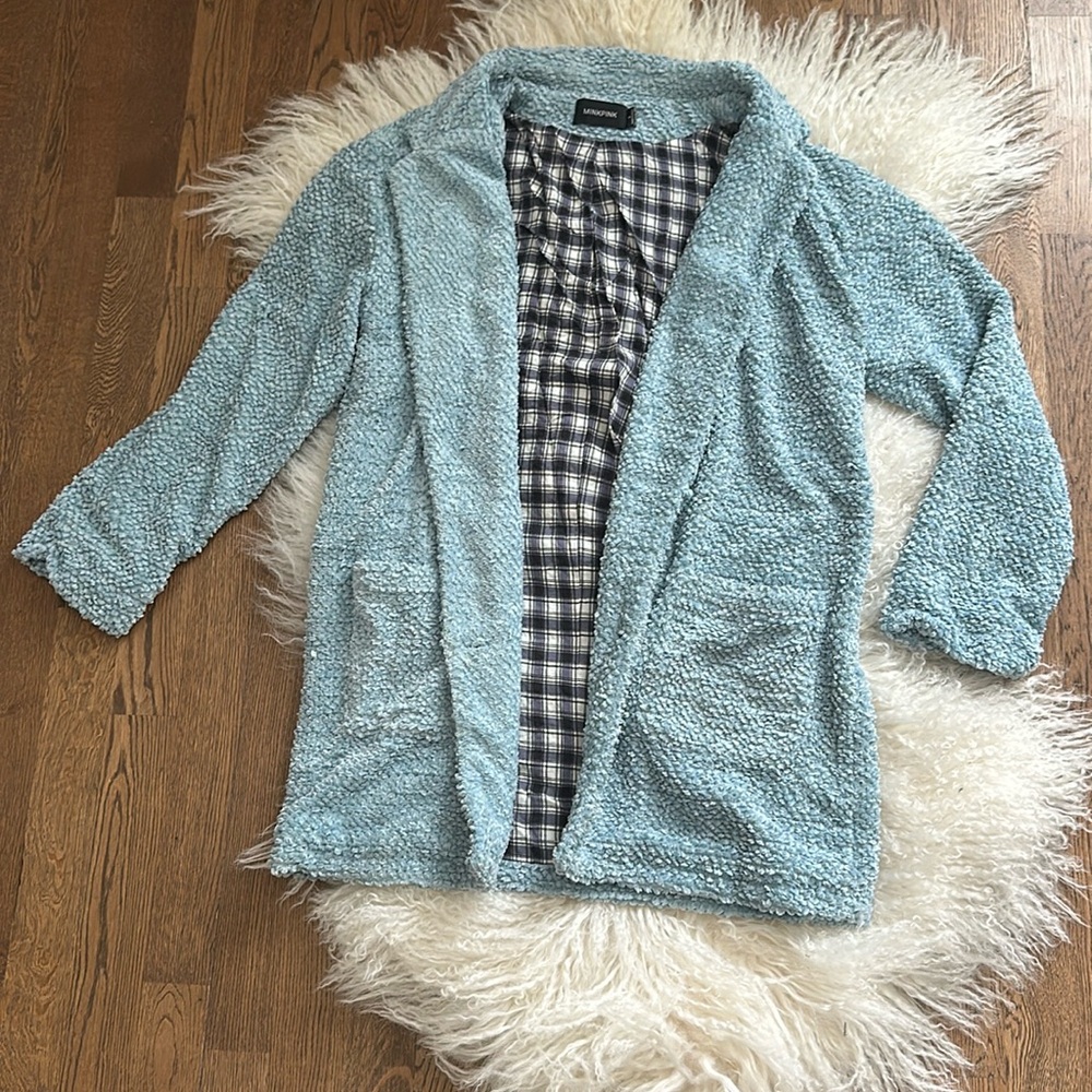 Mink Pink blue, teddy bear jacket